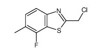 Benzothiazole, 2-(chloromethyl)-7-fluoro-6-methyl- (9CI) Structure
