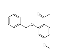 1-(2-(benzyloxy)-4-methoxyphenyl)-2-iodoethan-1-one结构式
