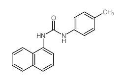 3-(4-methylphenyl)-1-naphthalen-1-yl-urea结构式