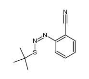 (Z)-(2-Cyanophenyl)azo-tert-butyl-sulfide Structure