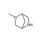 (1R,4R)-2-Methyl-2,5-diazabicyclo<2.2.1>heptane Structure