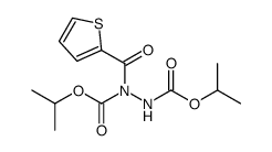 diisopropyl 1-(thiophene-2-carbonyl)hydrazine-1,2-dicarboxylate Structure