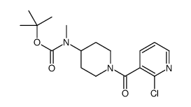 [1-(2-Chloro-pyridine-3-carbonyl)-piperidin-4-yl]-Methyl-carbamic acid tert-butyl ester结构式