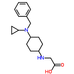 N-{4-[Benzyl(cyclopropyl)amino]cyclohexyl}glycine Structure