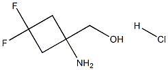 1-AMino-3,3-difluorocyclobutane-1-Methanol hydrochloride structure