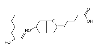 (5E,9α,11α,13E,15R)-11,15-Dihydroxy-6,9-epoxyprosta-5,13-dien-1-o ic acid Structure