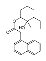 (5-hydroxy-5-methyloctan-4-yl) 2-naphthalen-1-ylacetate结构式