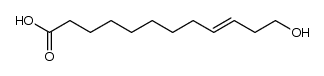 (E)-12-hydroxydodec-9-enoic acid结构式