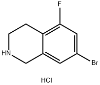 7-Bromo-5-fluoro-1,2,3,4-tetrahydro-isoquinoline hydrochloride Structure