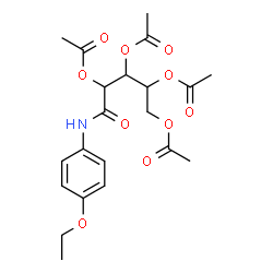 2-(acetyloxy)-1-[1,2-bis(acetyloxy)ethyl]-3-(4-ethoxyanilino)-3-oxopropyl acetate Structure
