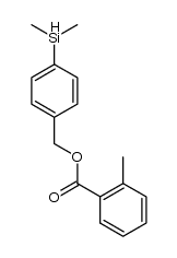 4-(dimethylsilyl)benzyl 2-methylbenzoate Structure