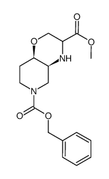 Rel-(4aS,8aR)-6-benzyl 3-methyl hexahydro-2H-pyrido[4,3-b][1,4]oxazine-3,6(7H)-dicarboxylate Structure