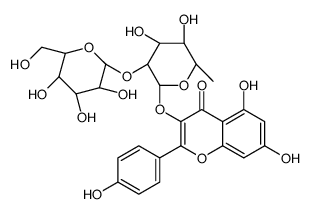 山奈酚-3-O-葡萄糖(1-2)鼠李糖苷结构式
