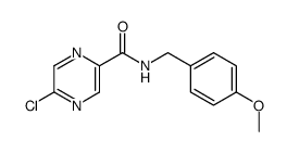 5-chloro-N-(4-methoxybenzyl)pyrazine-2-carboxamide Structure