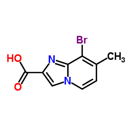 8-Bromo-7-methylimidazo[1,2-a]pyridine-2-carboxylic acid结构式