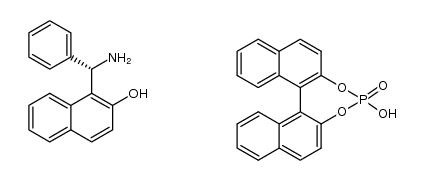 4-hydroxydinaphtho[2,1-d:1',2'-f][1,3,2]dioxaphosphepine 4-oxide compound with (S)-1-(amino(phenyl)methyl)naphthalen-2-ol (1:1) Structure