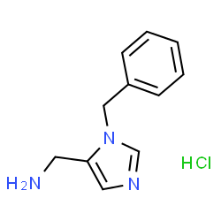 (1-Benzyl-1H-imidazol-5-yl)methanamine hydrochloride Structure