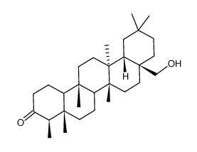 28-Hydroxy-D:A-friedooleanan-3-one结构式
