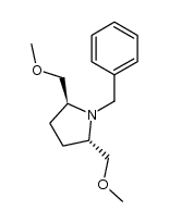 (2S,4S)-N-benzyl-2,5-bis(methoxymethyl)pyrrolidine Structure