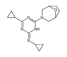 N,4-dicyclopropyl-6-(8-oxa-3-azabicyclo[3.2.1]octan-3-yl)-1,3,5-triazin-2-amine Structure