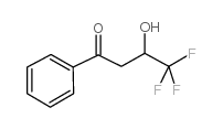 4,4,4-trifluoro-3-hydroxy-1-phenylbutane-1-one structure