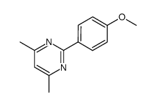 4,6-DIMETHYL-2-(4-METHOXYPHENYL)PYRIMIDINE Structure