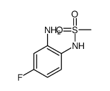 N-(2-氨基-4-氟苯基)甲磺酰胺结构式