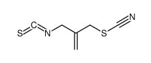 Thiocyanic acid 2-(isothiocyanomethyl)-1-propen-3-yl ester Structure