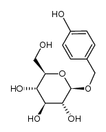 4-hydroxybenzyl β-D-glucopyranoside结构式