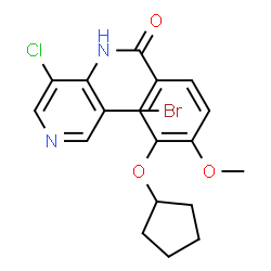 N-(3-BROMO-5-CHLOROPYRIDIN-4-YL)-3-(CYCLOPENTYLOXY)-4-METHOXYBENZAMIDE结构式