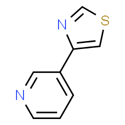 4-(吡啶-3-基)噻唑结构式