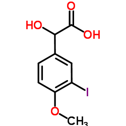 Hydroxy(3-iodo-4-methoxyphenyl)acetic acid结构式