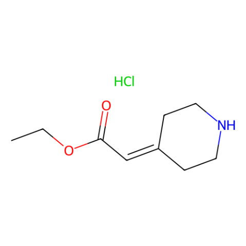 ethyl 2-(piperidin-4-ylidene)acetate hydrochloride Structure