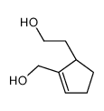 2-[(1S)-2-(hydroxymethyl)cyclopent-2-en-1-yl]ethanol结构式