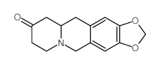 8,9-Methylendioxy-3,4,11,11a-tetrahydro-1H-benzochinolizin-2-6H-on结构式
