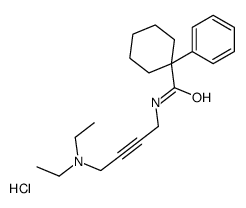 N-[4-(diethylamino)but-2-ynyl]-1-phenylcyclohexane-1-carboxamide,hydrochloride结构式