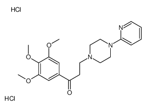 3-(4-pyridin-2-ylpiperazin-1-yl)-1-(3,4,5-trimethoxyphenyl)propan-1-one,dihydrochloride Structure