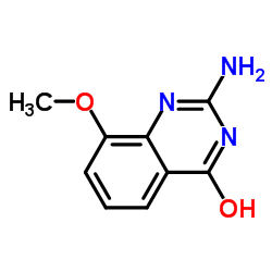 2-Amino-8-methoxy-4-quinazolinol Structure