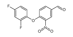 4-(2,4-DIFLUOROPHENOXY)-3-NITROBENZENECARBALDEHYDE Structure