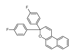 3,3-bis(4-fluorophenyl)benzo[f]chromene Structure