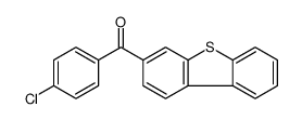 p-Chlorophenyl(dibenzothiophen-2-yl) ketone结构式