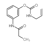 Carbamicacid, 2-propenyl-, 3-[(1-oxopropyl)amino]phenyl ester (9CI) Structure