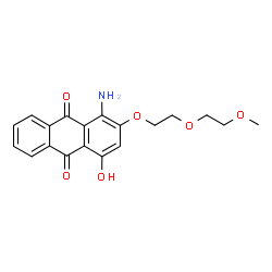 1-amino-4-hydroxy-2-[2-(2-methoxyethoxy)ethoxy]anthraquinone结构式