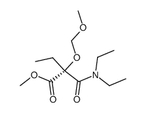 methyl 2-(diethylcarbamoyl)-2-(methoxymethoxy)butanoate结构式