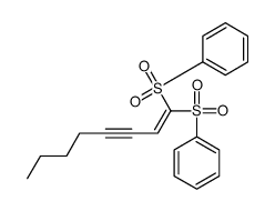 1-(benzenesulfonyl)oct-1-en-3-ynylsulfonylbenzene Structure