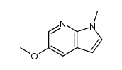5-methoxy-1-methyl-1H-pyrrolo[2,3-b]pyridine结构式