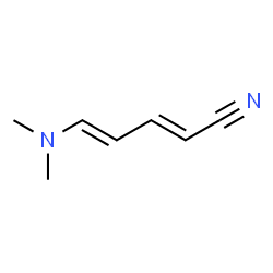 2,4-Pentadienenitrile,5-(dimethylamino)-(9CI) Structure