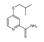 4-(2-methylpropylsulfanyl)pyridine-2-carbothioamide结构式