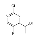 4-(1-bromoethyl)-2-chloro-5-fluoropyrimidine结构式