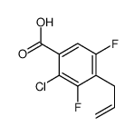 2-chloro-3,5-difluoro-4-prop-2-enylbenzoic acid结构式